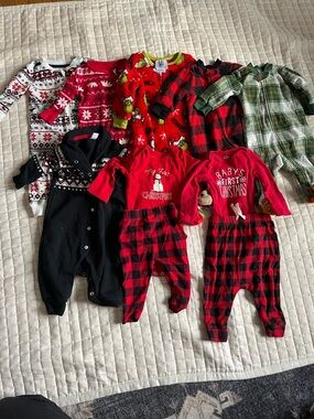 3-6m Holiday Baby Outfits 10 Piece Bundle - Carters, Joe Fresh